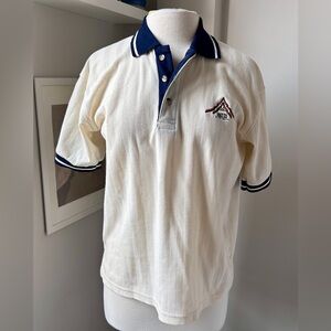 Chevron lightweight knit polo